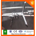 Galvanized or pvc coated barbed wire